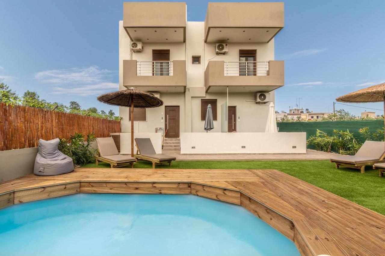 Modern House With Pool Near Beach Gazi Εξωτερικό φωτογραφία