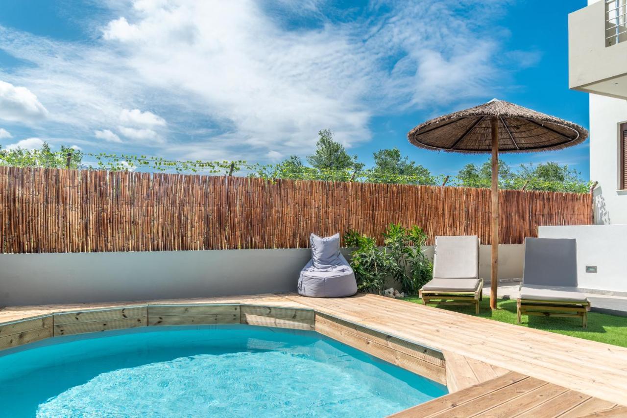 Modern House With Pool Near Beach Gazi Εξωτερικό φωτογραφία