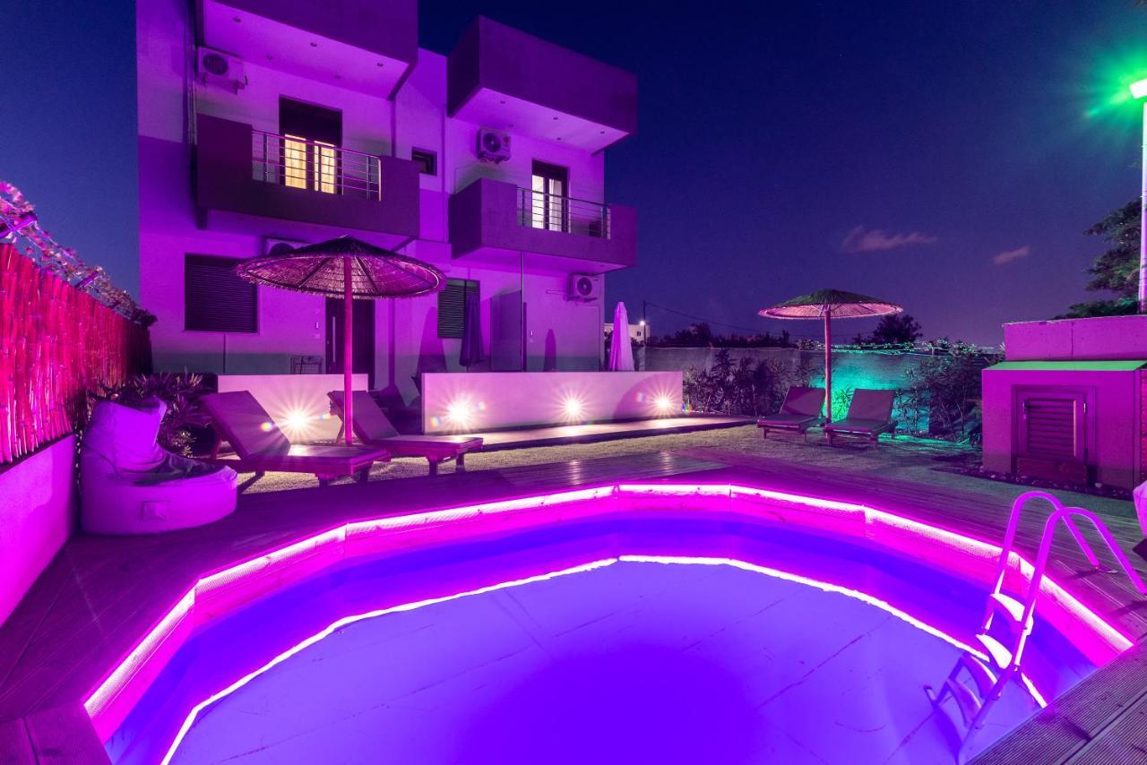 Modern House With Pool Near Beach Gazi Εξωτερικό φωτογραφία