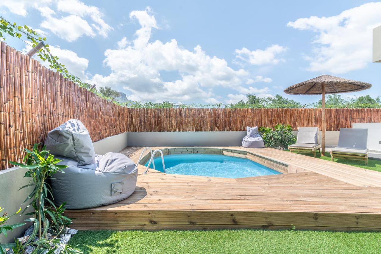 Modern House With Pool Near Beach Gazi Εξωτερικό φωτογραφία