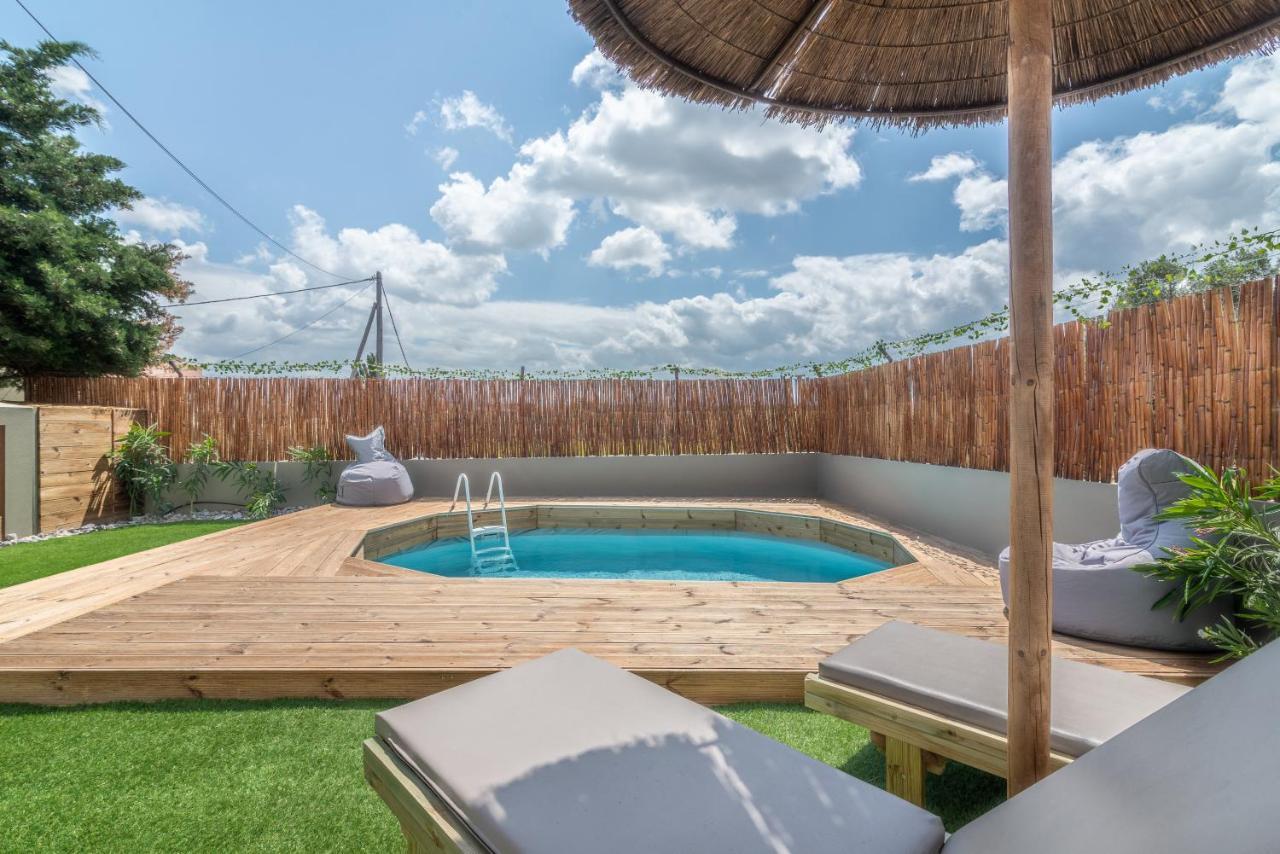 Modern House With Pool Near Beach Gazi Εξωτερικό φωτογραφία